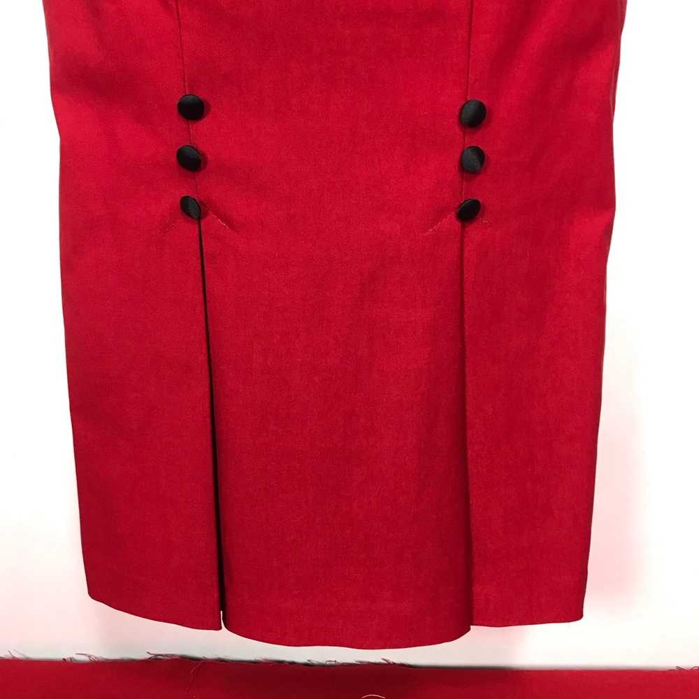 Stop Staring Red Wiggle Dress NWT Rockabilly - Picture 3 of 8
